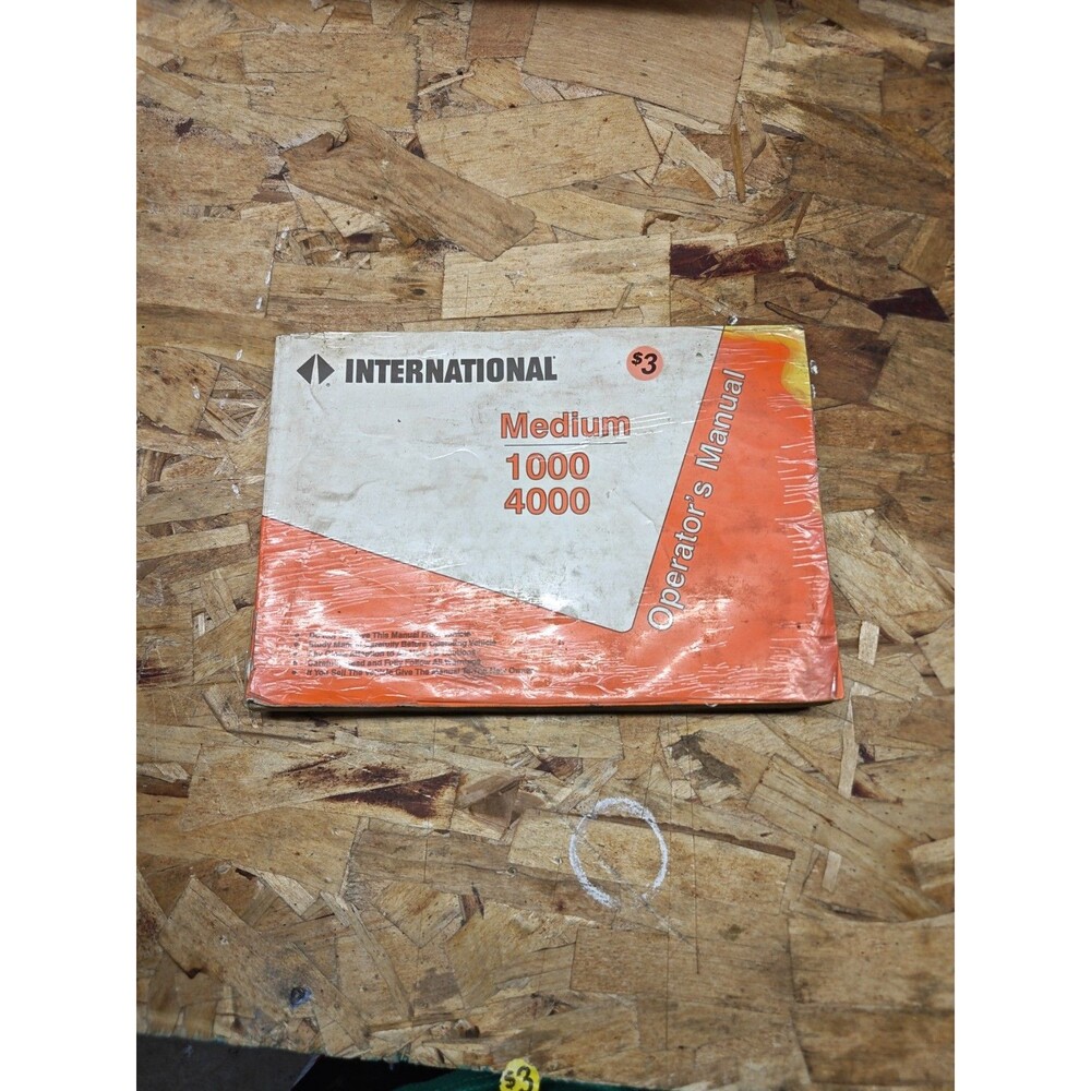 1994 International Medium Duty 1000 & 4000 Operators Manual International Trucks
